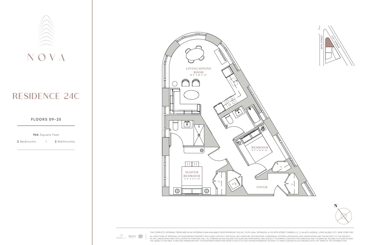 Floorplan for 29-18 41st Ave, 24C