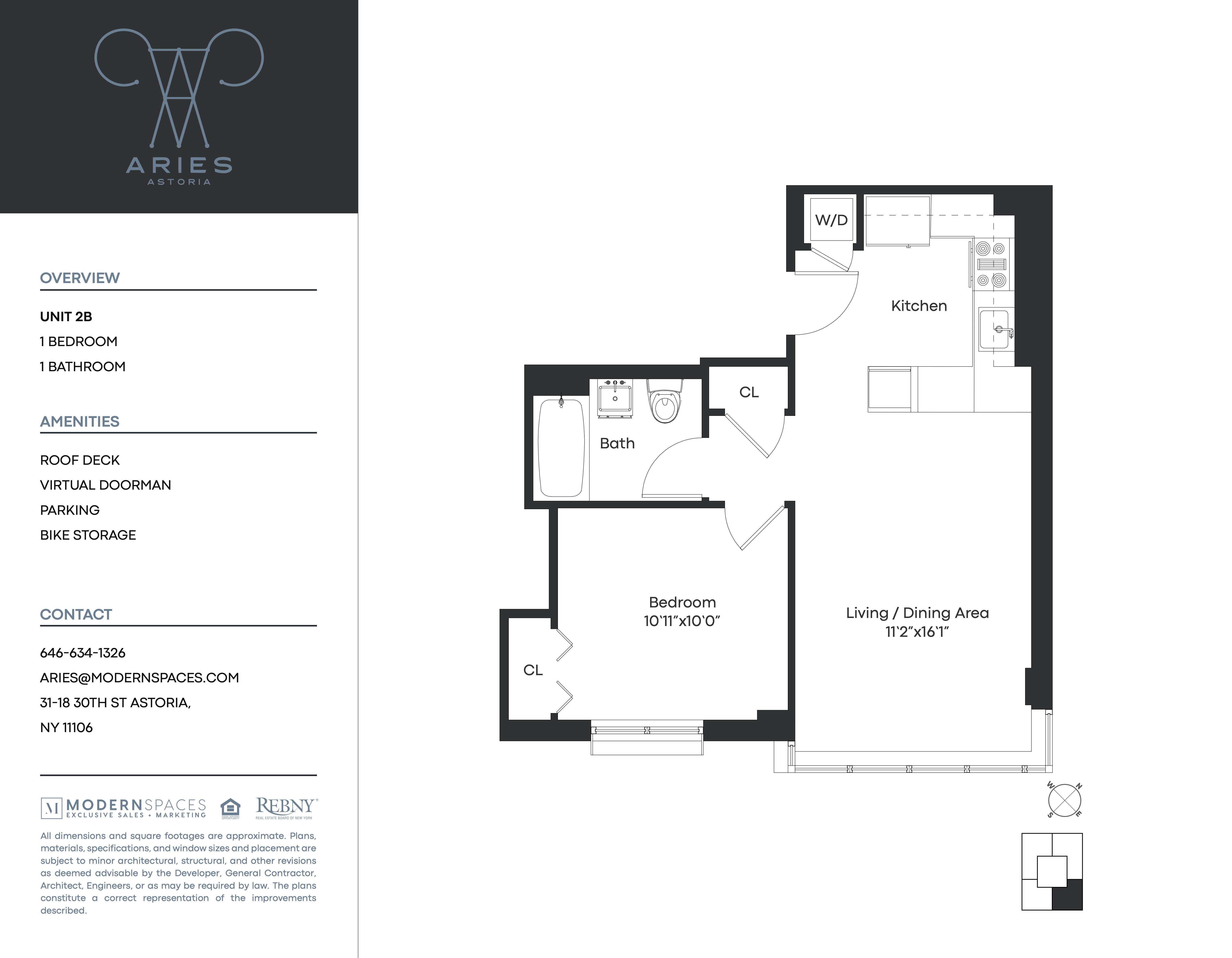 Floorplan for 31-18 30th Street, 2-B