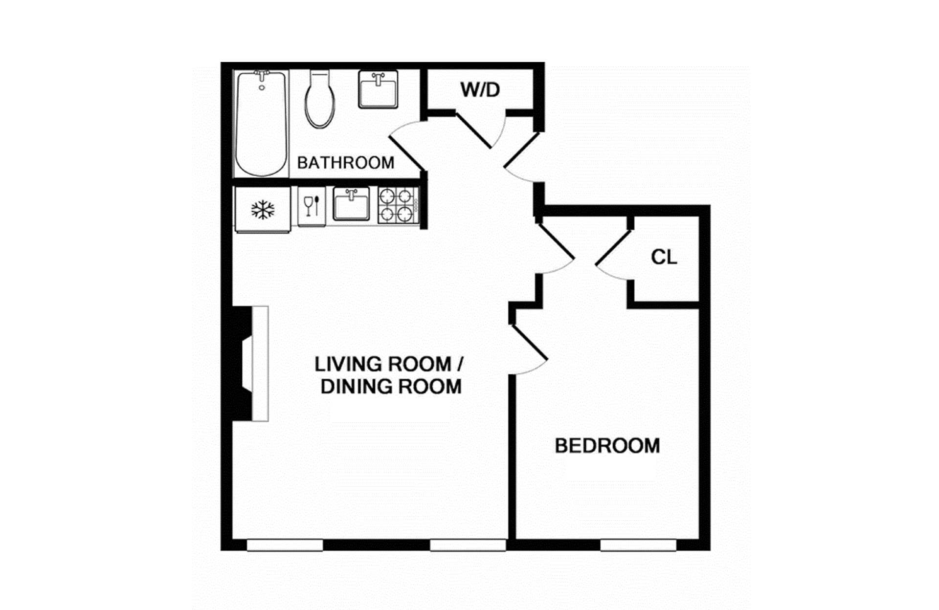 Floorplan for 292 State Street, 2R