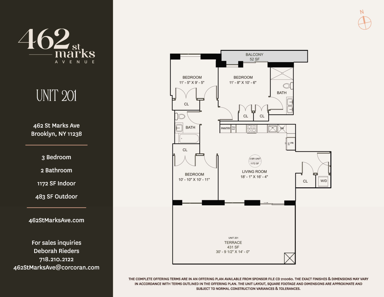 Floorplan for 462 St Marks Avenue, 201