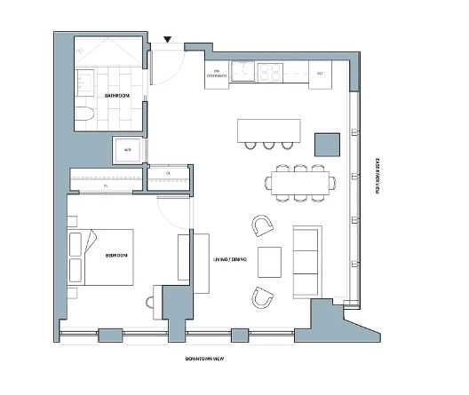 Floorplan for 626 1st Avenue, E-9C