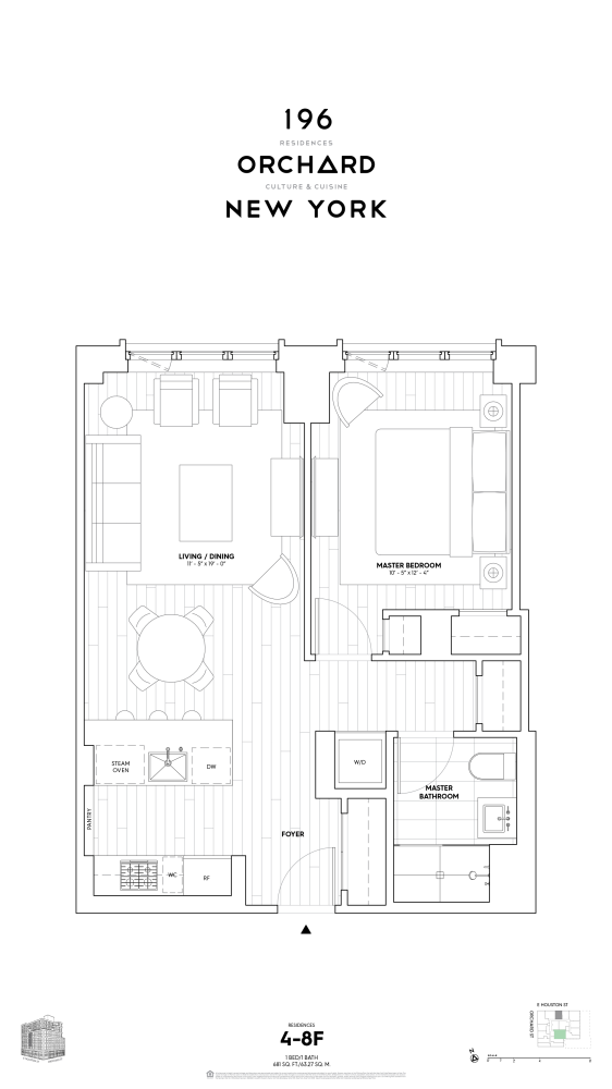 Floorplan for 196 Orchard Street, 5F