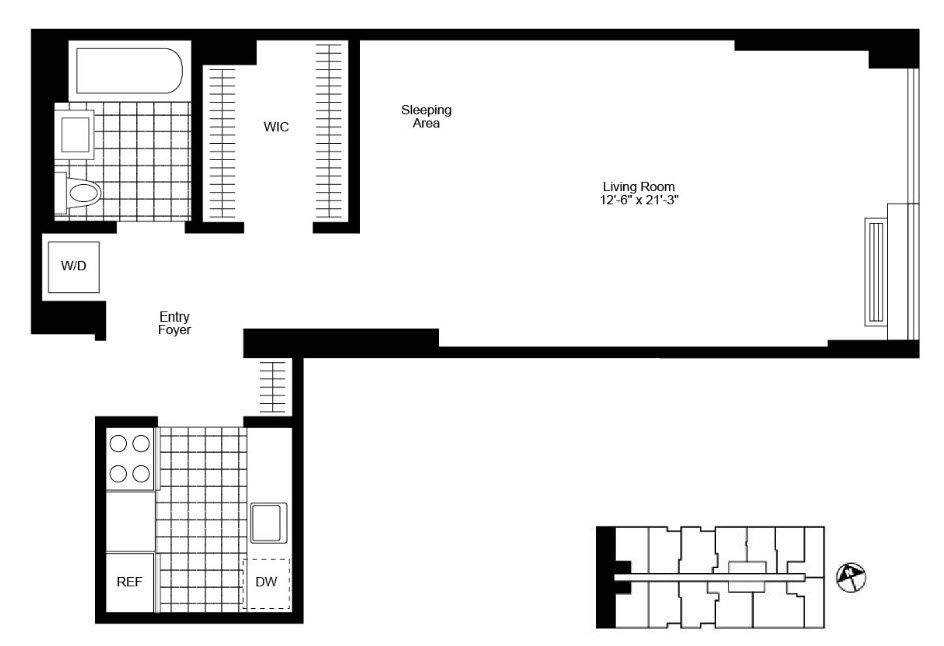 Floorplan for 240 East 86th Street, 8-F