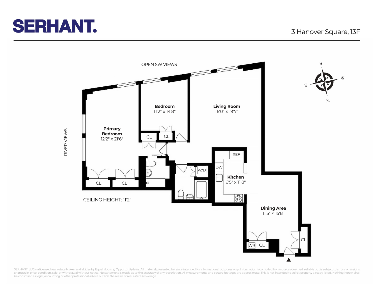 Floorplan for 3 Hanover Square, 13F