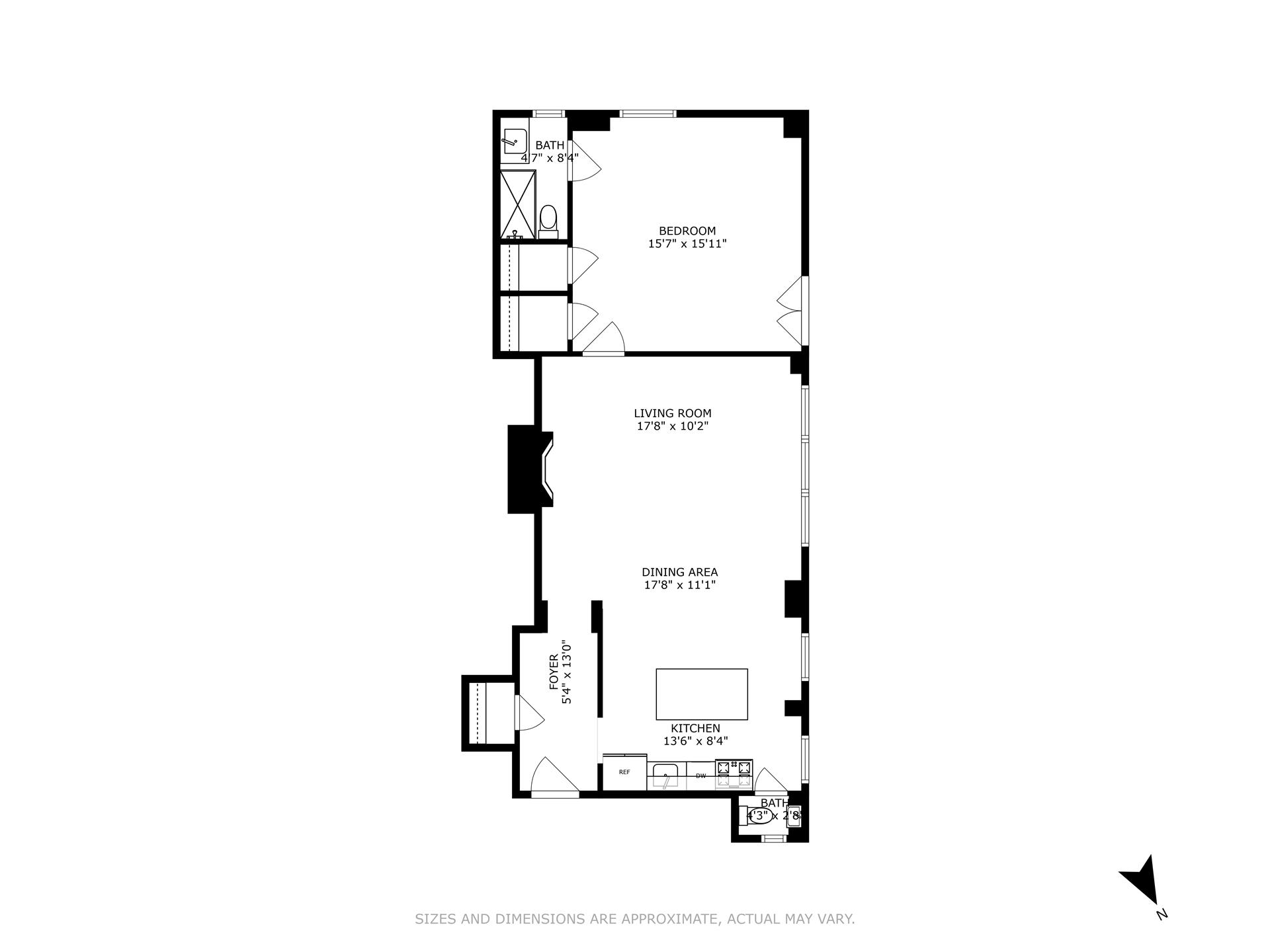 Floorplan for 77 Park Avenue, 5H