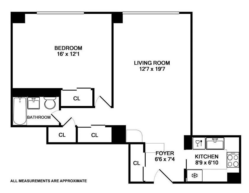 Floorplan for 372 Central Park, 16H