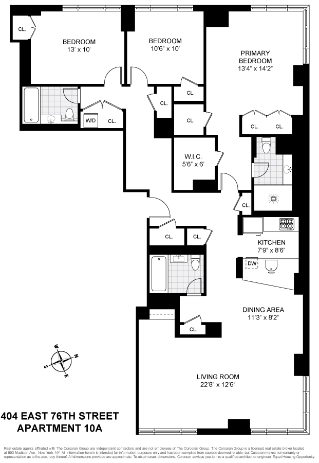 Floorplan for 404 East 76th Street, 10A