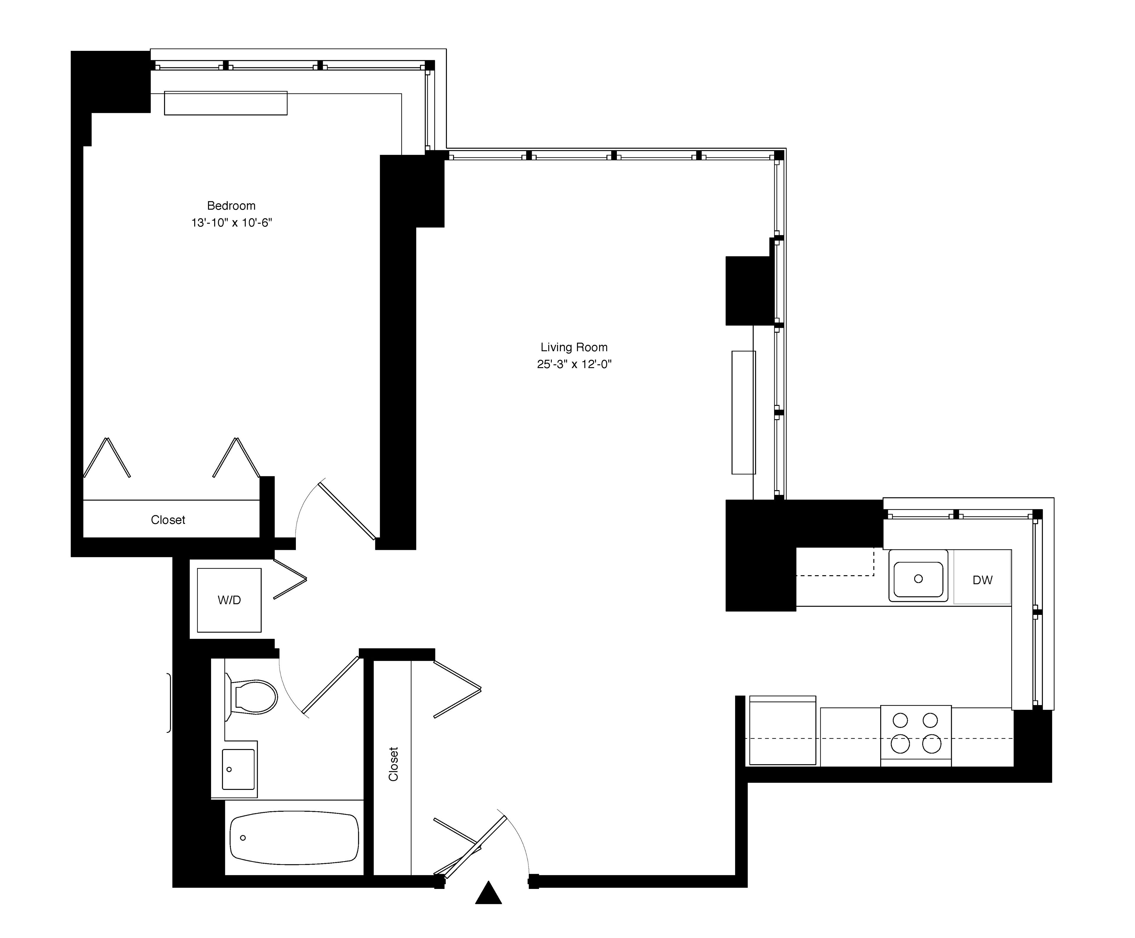 Floorplan for 55 West 25th Street, 4-C