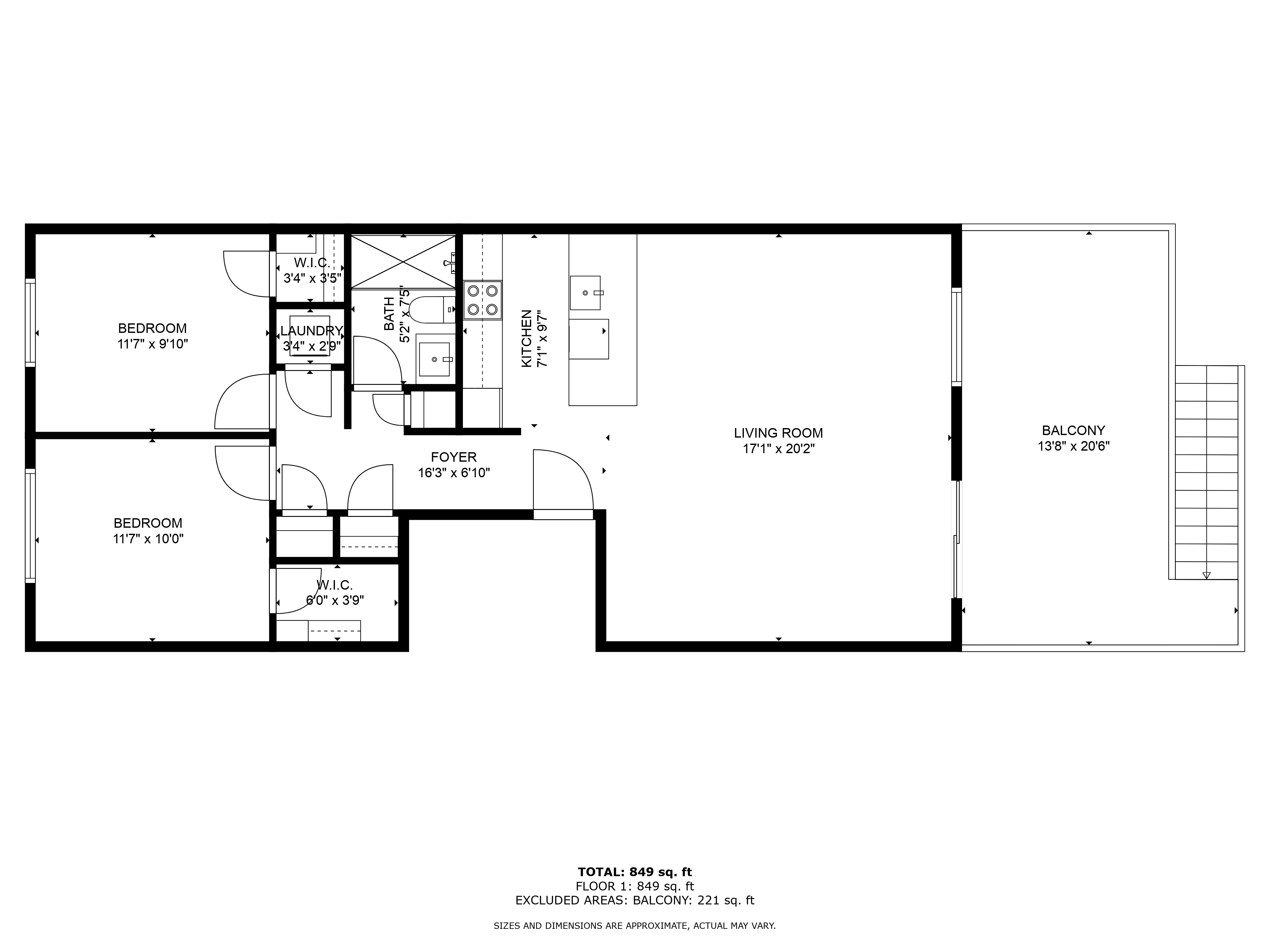 Floorplan for 20-15 46th Street, 2