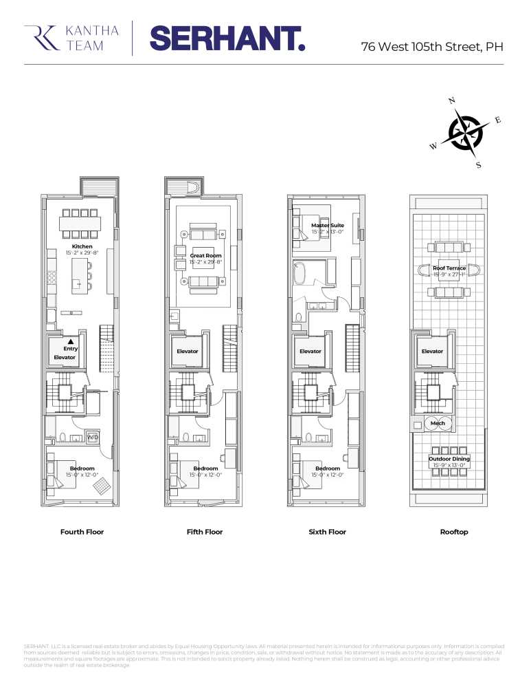 Floorplan for 76 West 105th Street, BUILDING