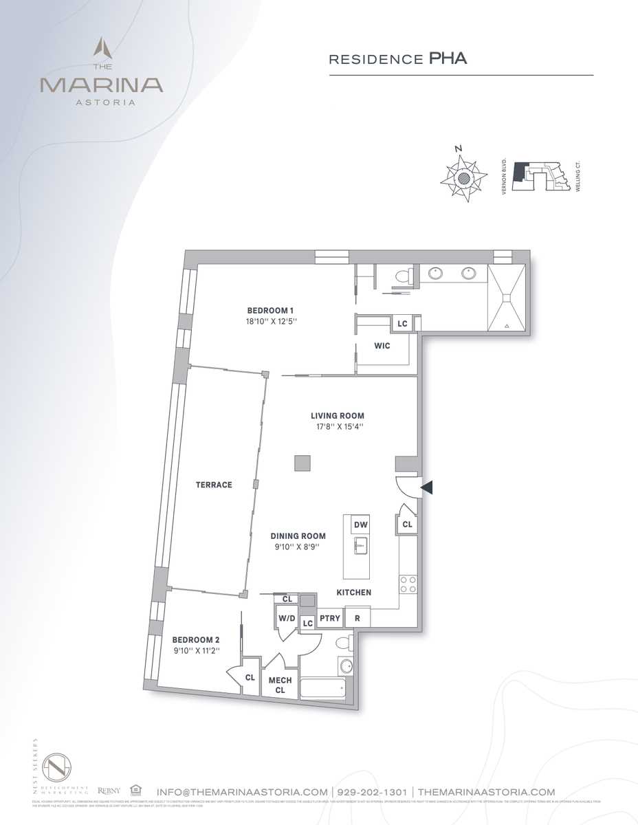 Floorplan for 30-05 Vernon Boulevard, PH-A