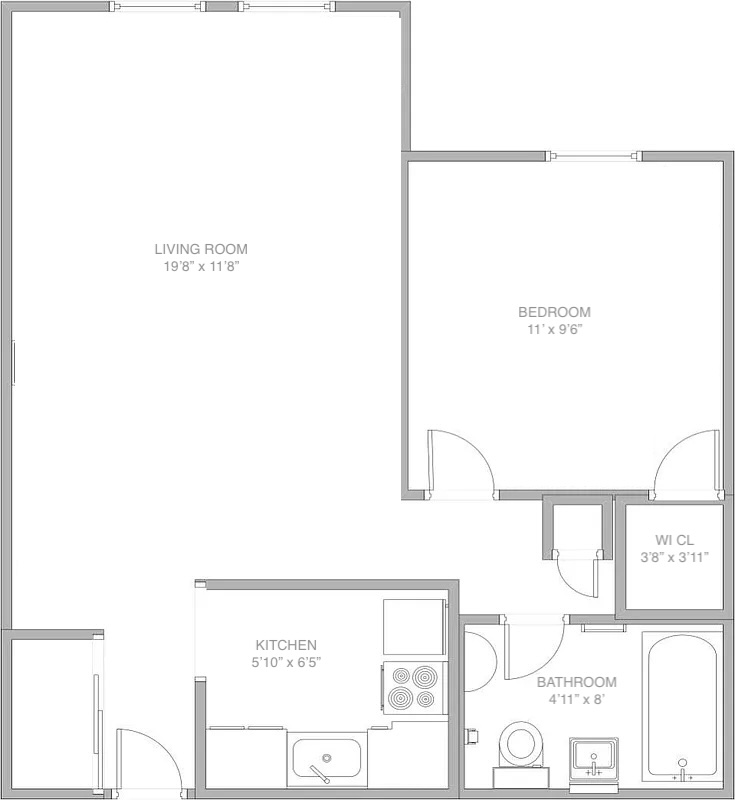 Floorplan for 165 Christopher Street, 6DD