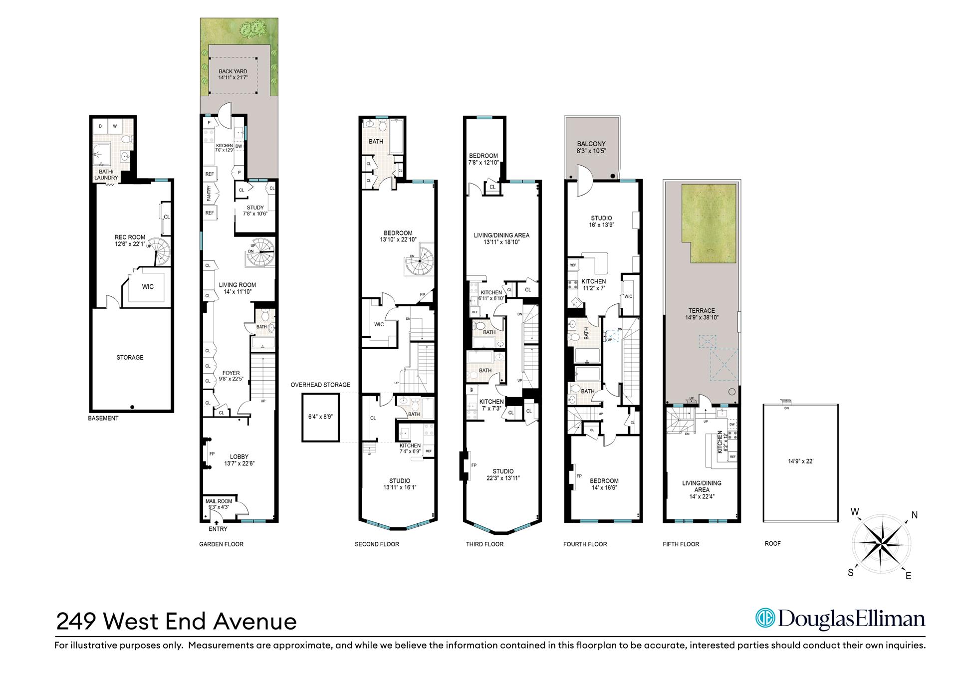 Floorplan for 249 West End Avenue