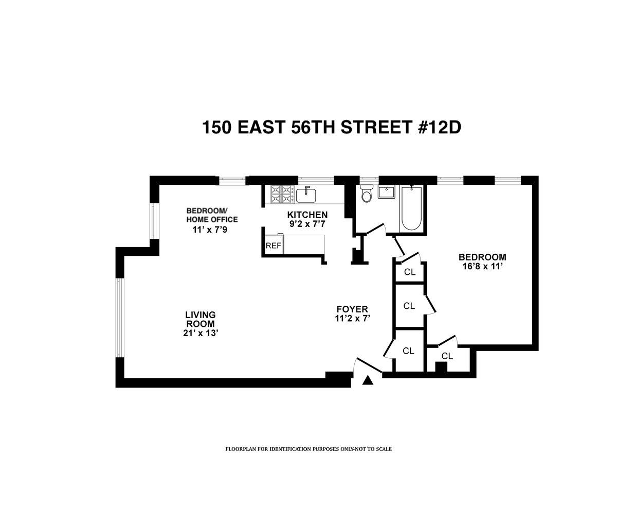 Floorplan for 150 East 56th Street, 12D