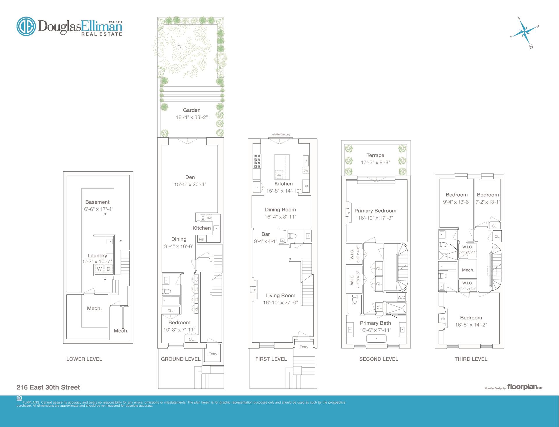 Floorplan for 216 East 30th Street