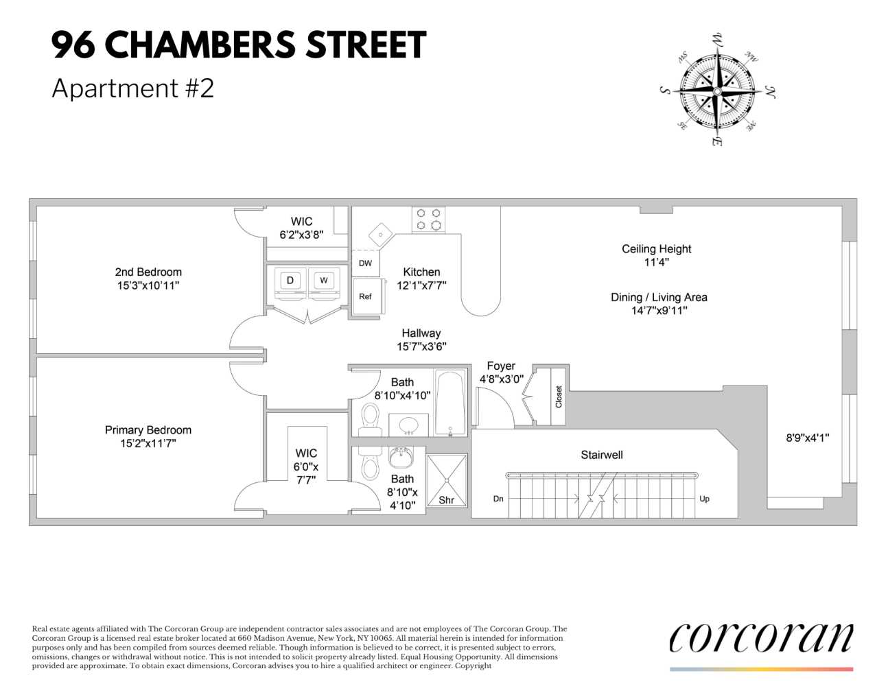 Floorplan for 96 Chambers Street, 2