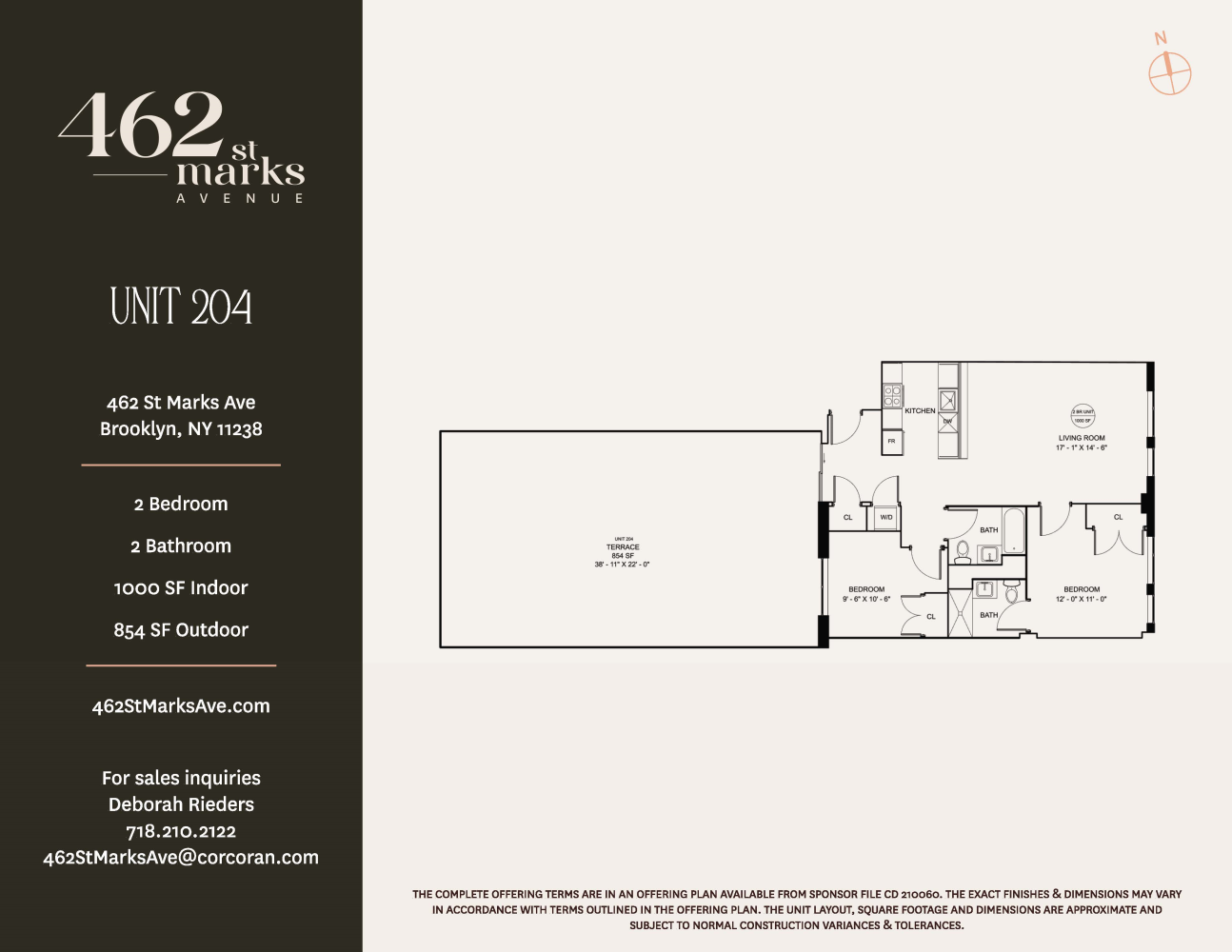 Floorplan for 462 St Marks Avenue, 204