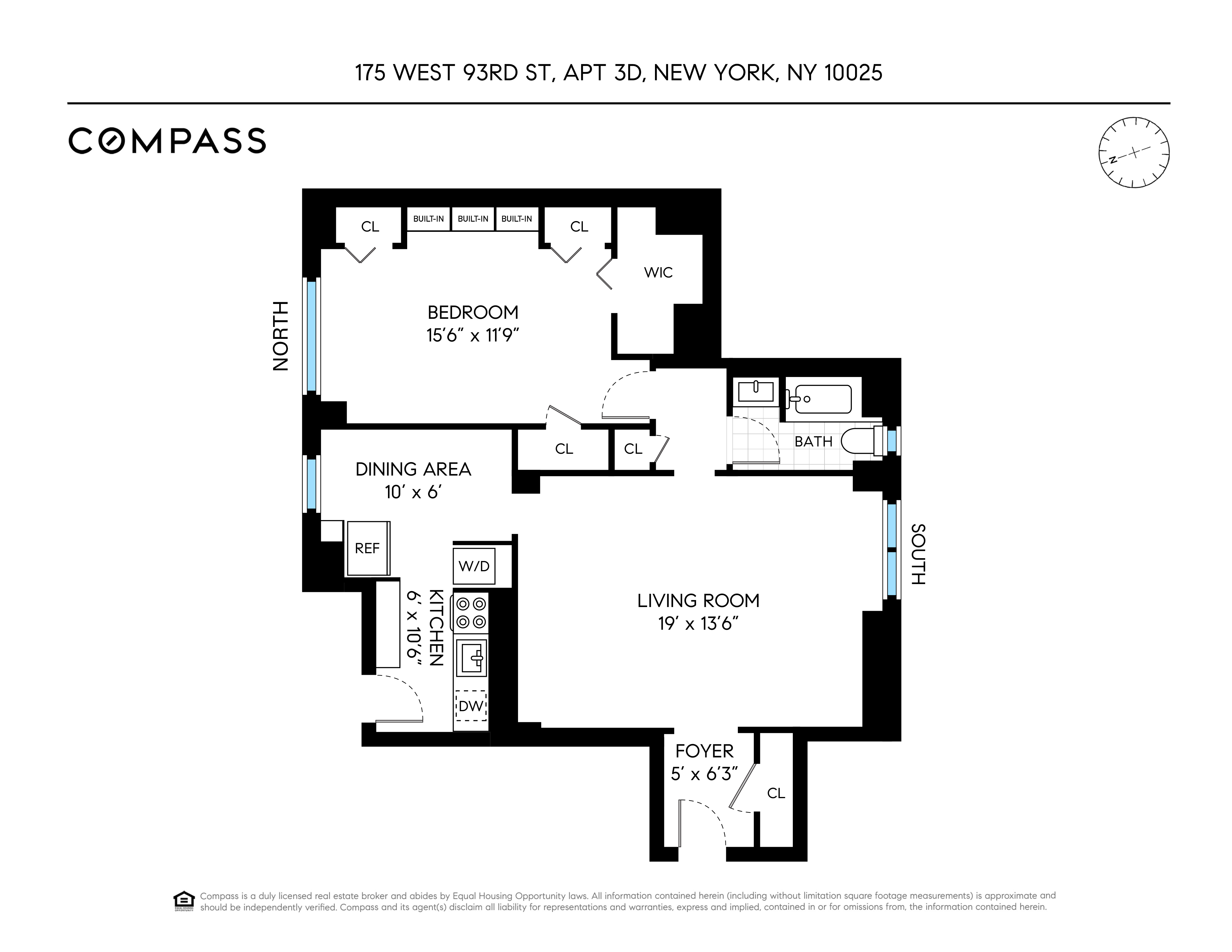 Floorplan for 175 West 93rd Street, 3D