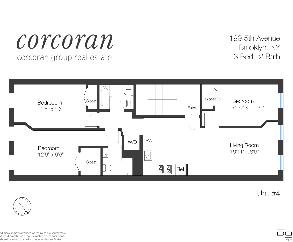 Floorplan for 199 5th Avenue, 3