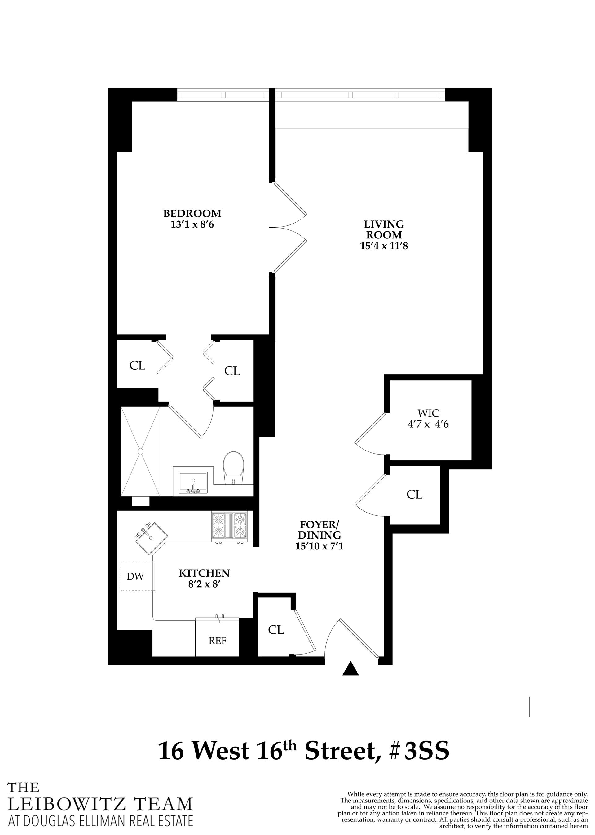 Floorplan for 16 West 16th Street, 3SS