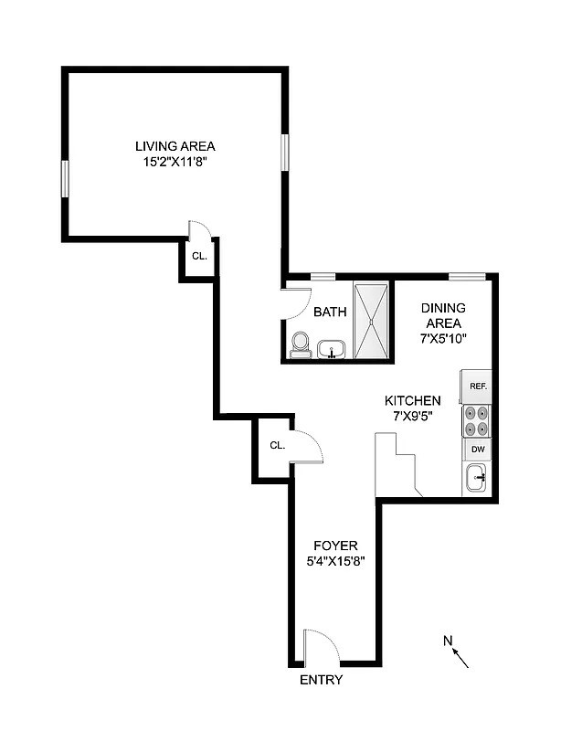 Floorplan for 253 West 16th Street, 6I