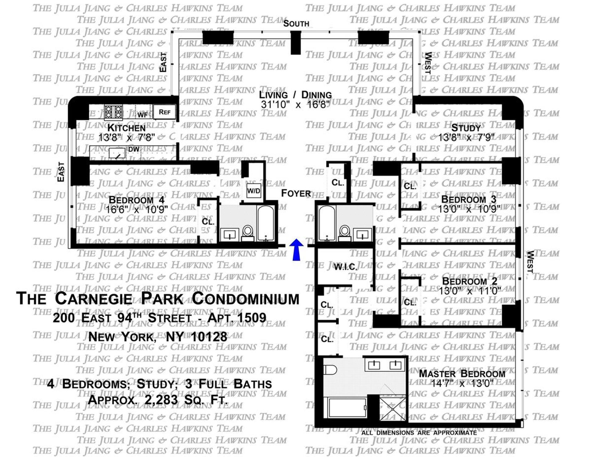 Floorplan for 200 East 94th Street, 1509