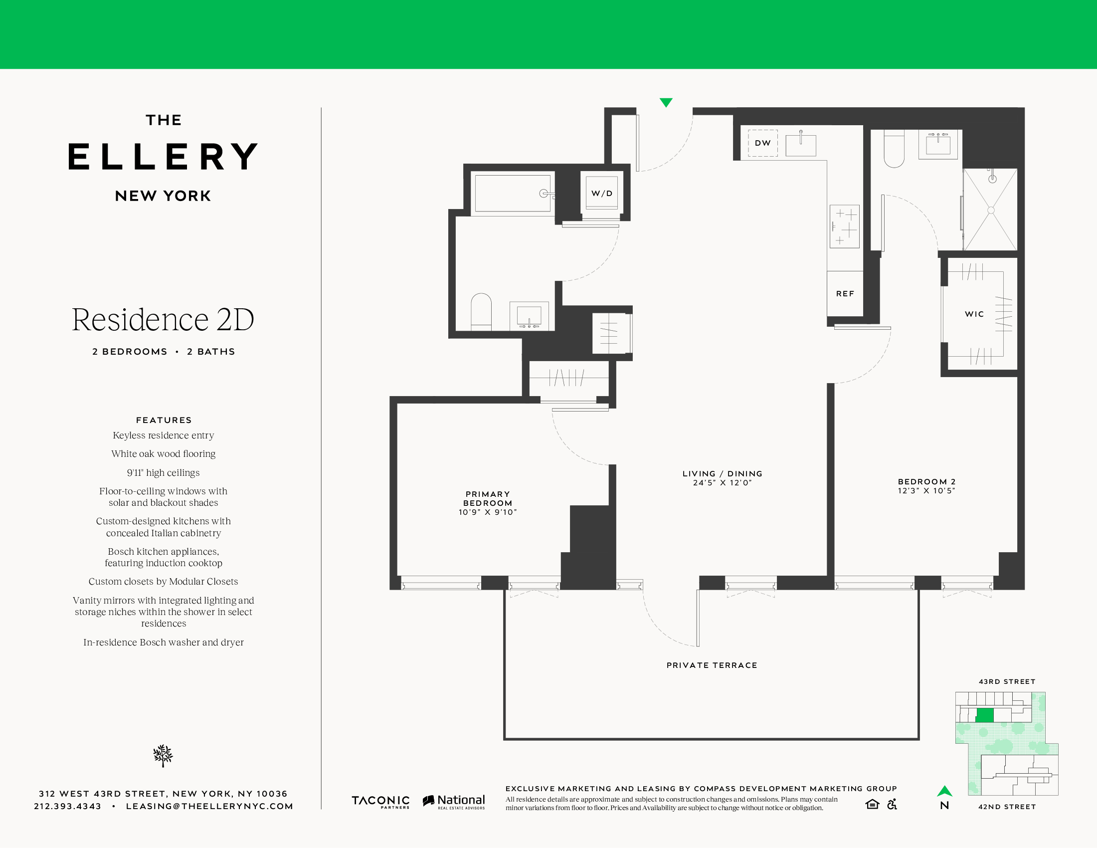 Floorplan for 312 West 43rd Street, 2D