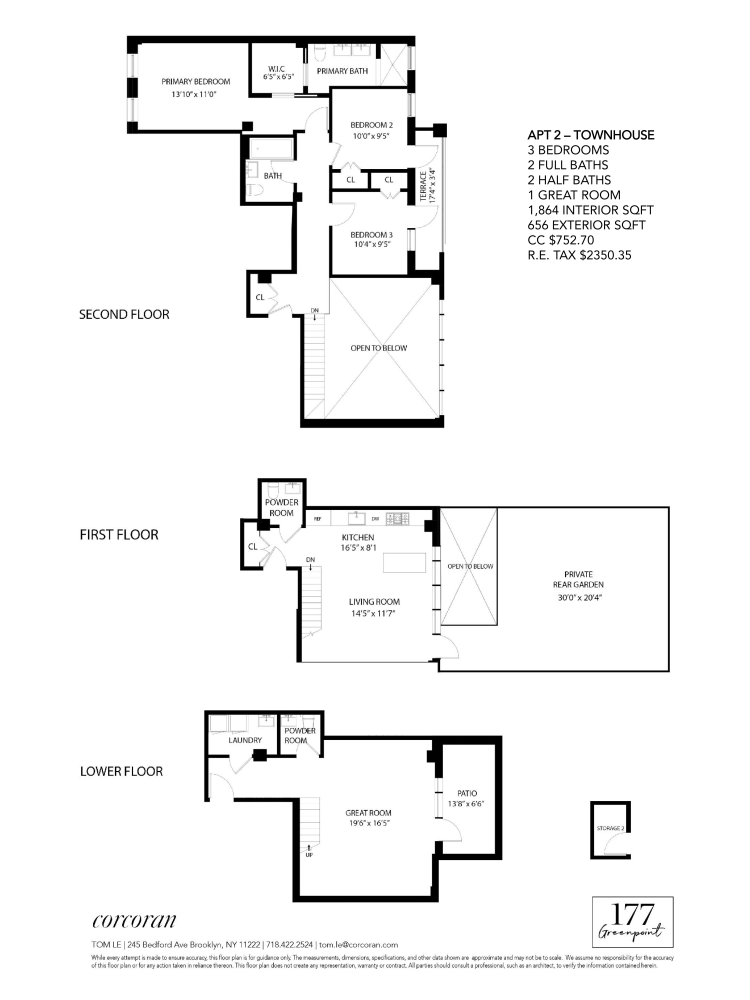 Floorplan for 177 Greenpoint Avenue, TH