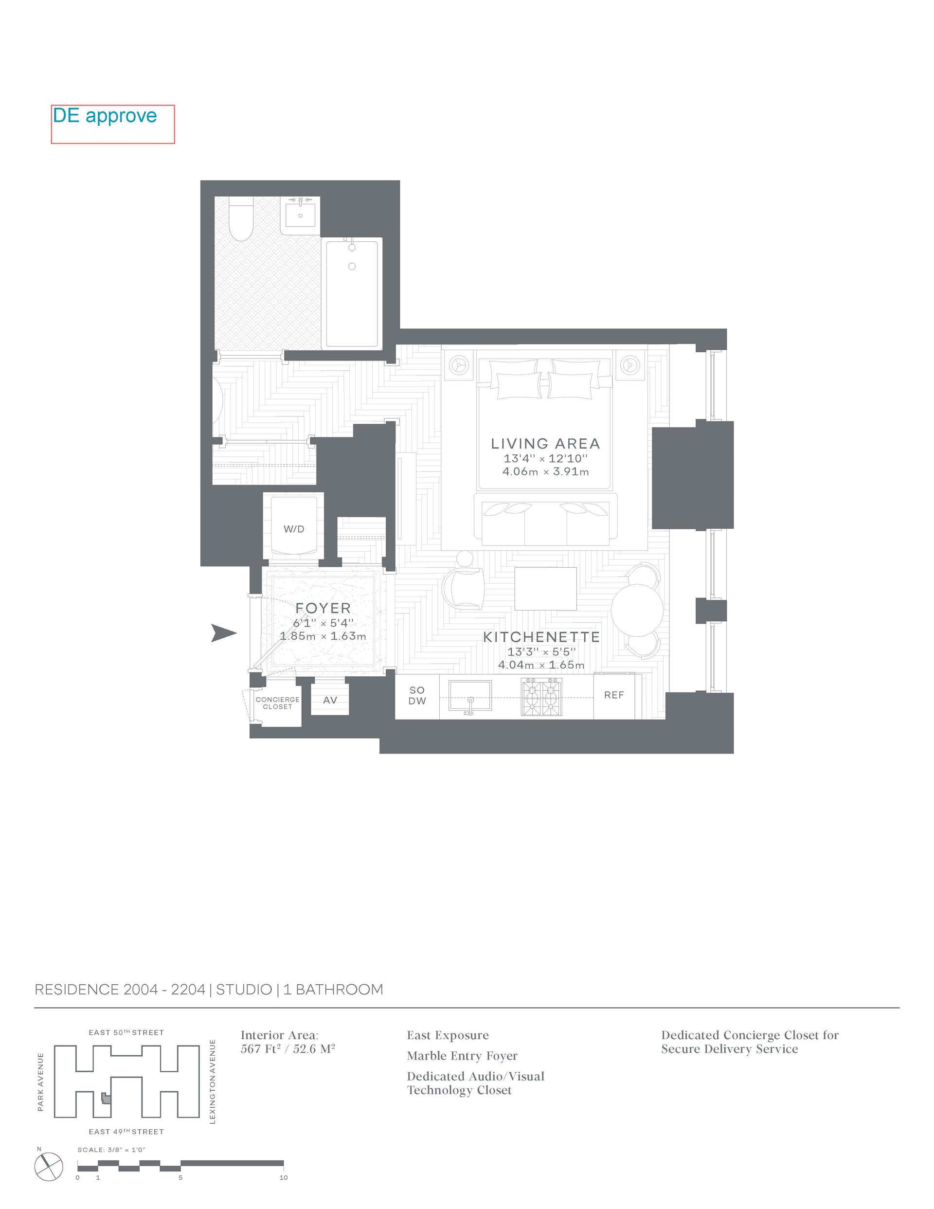 Floorplan for 301 Park Avenue, 2004