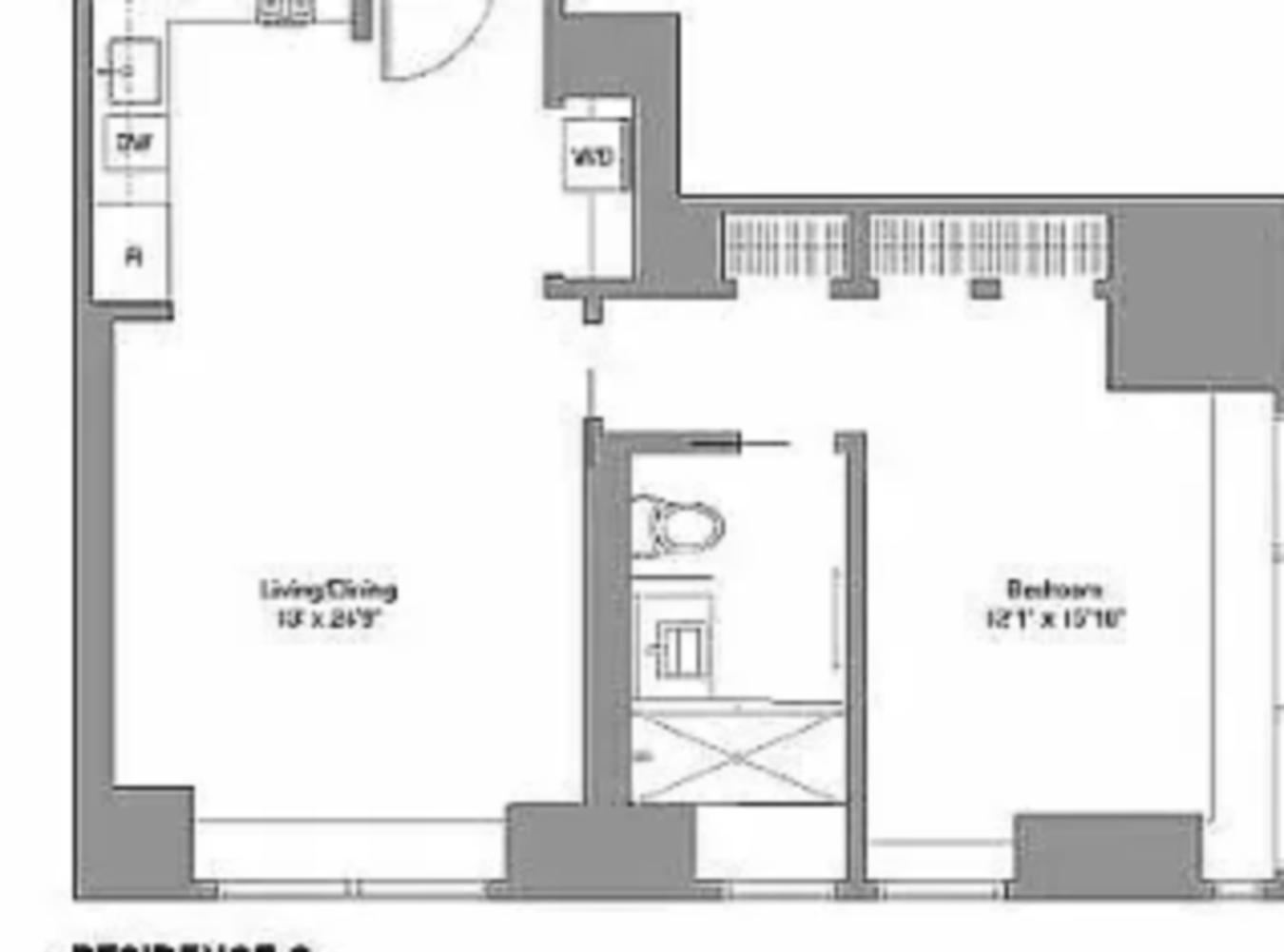 Floorplan for 123 Washington Street, 45G