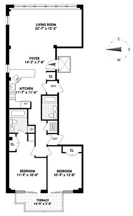 Floorplan for 202 Bowery, 4