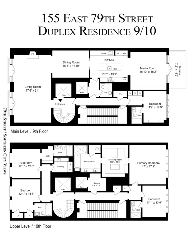 Floorplan for 155 East 79th Street, 9/10