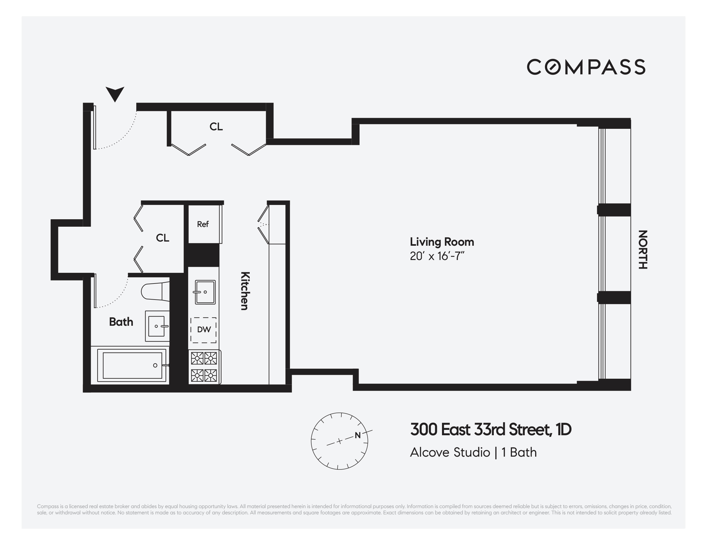 Floorplan for 300 East 33rd Street, 2D