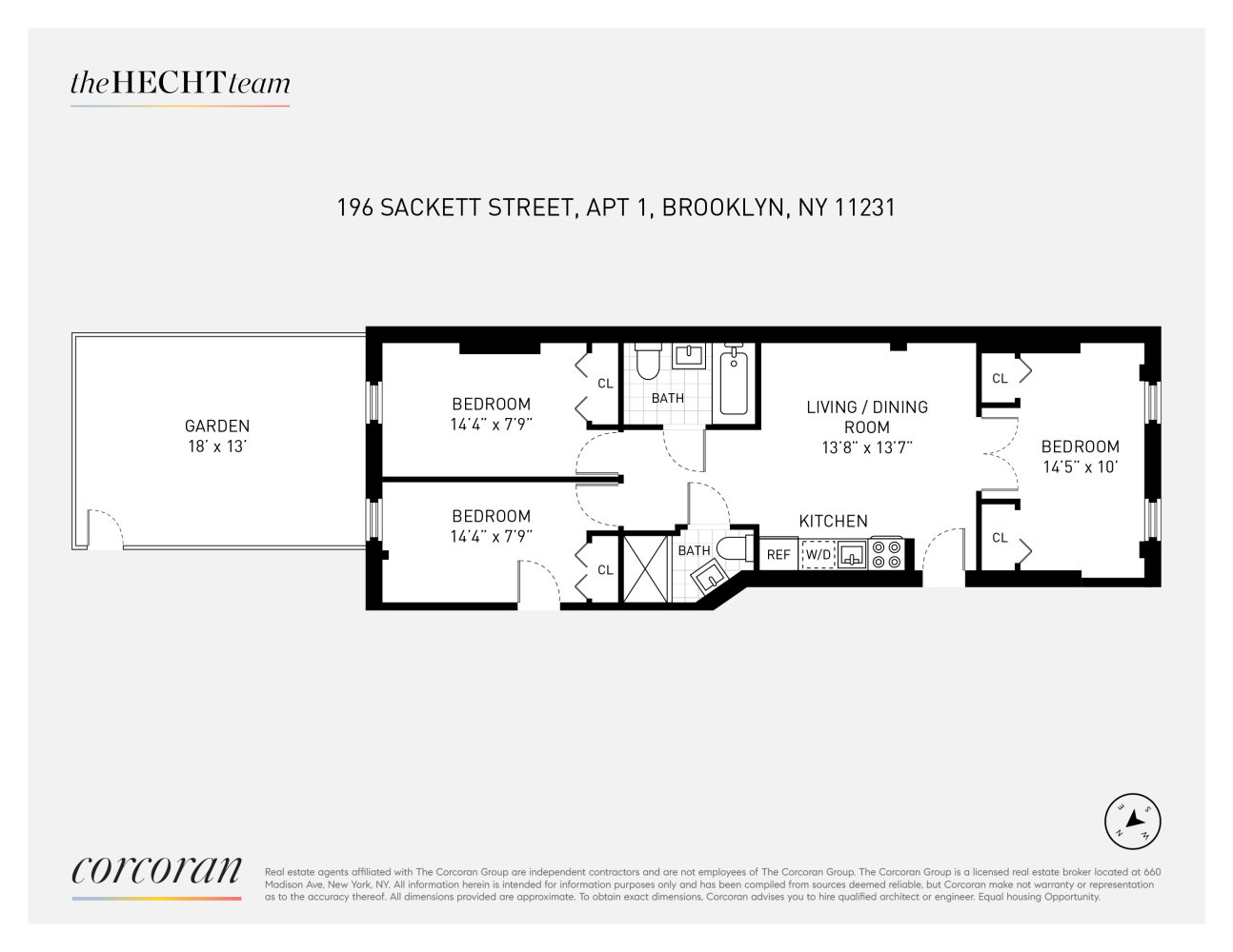 Floorplan for 196 Sackett Street, 1F