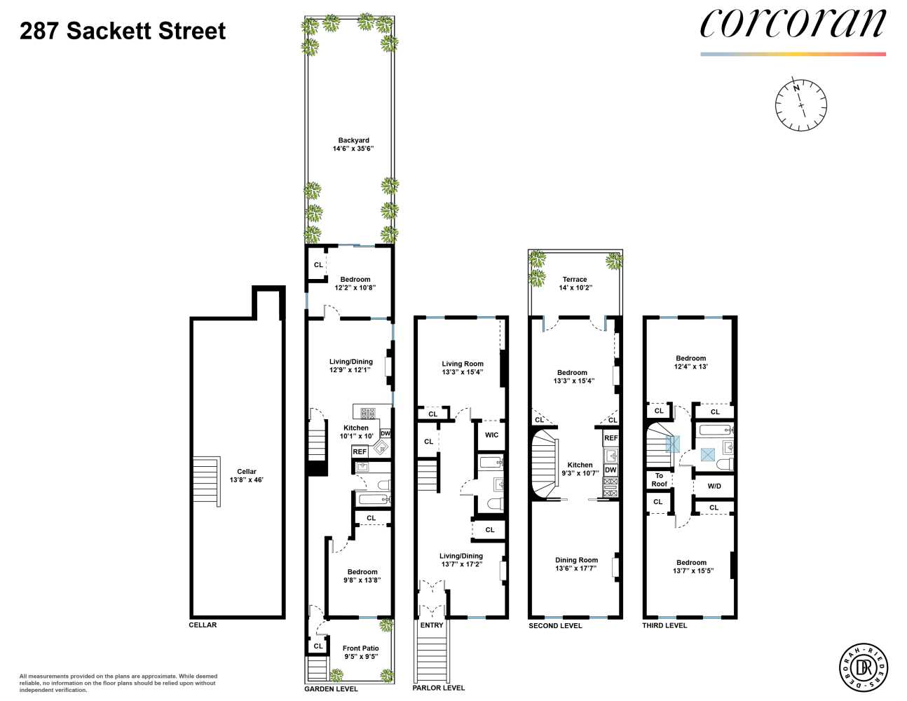 Floorplan for 287 Sackett Street