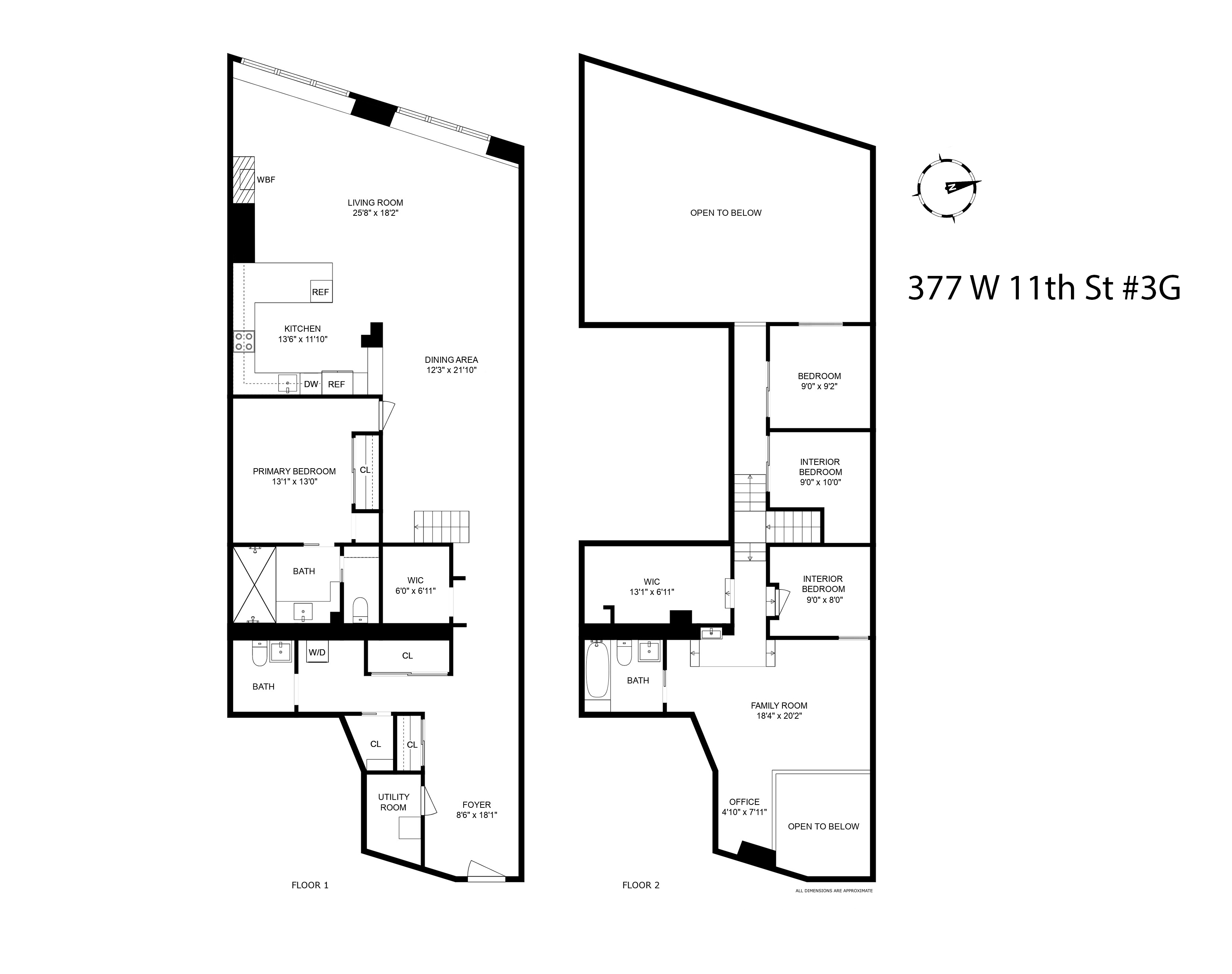 Floorplan for 377 West 11th Street, 3G