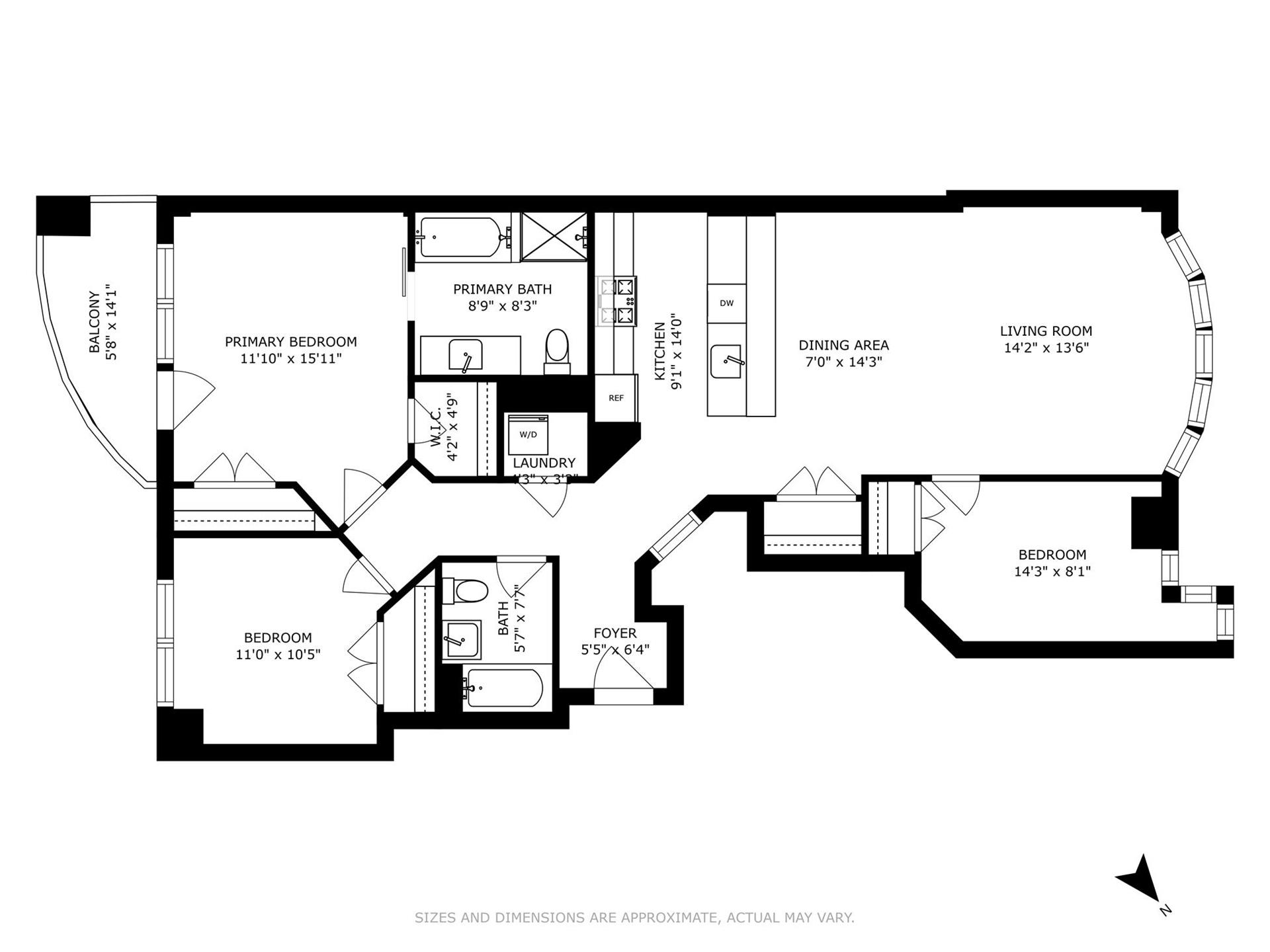 Floorplan for 20 Bayard Street, 4A