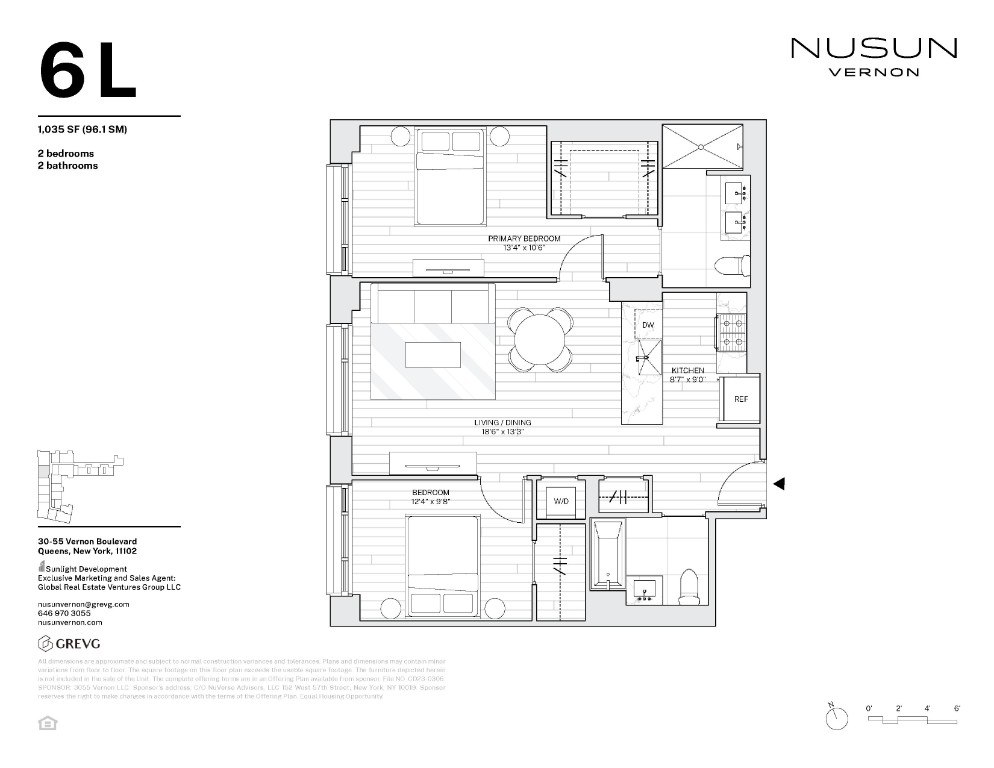 Floorplan for 30-55 Vernon Boulevard, 6L