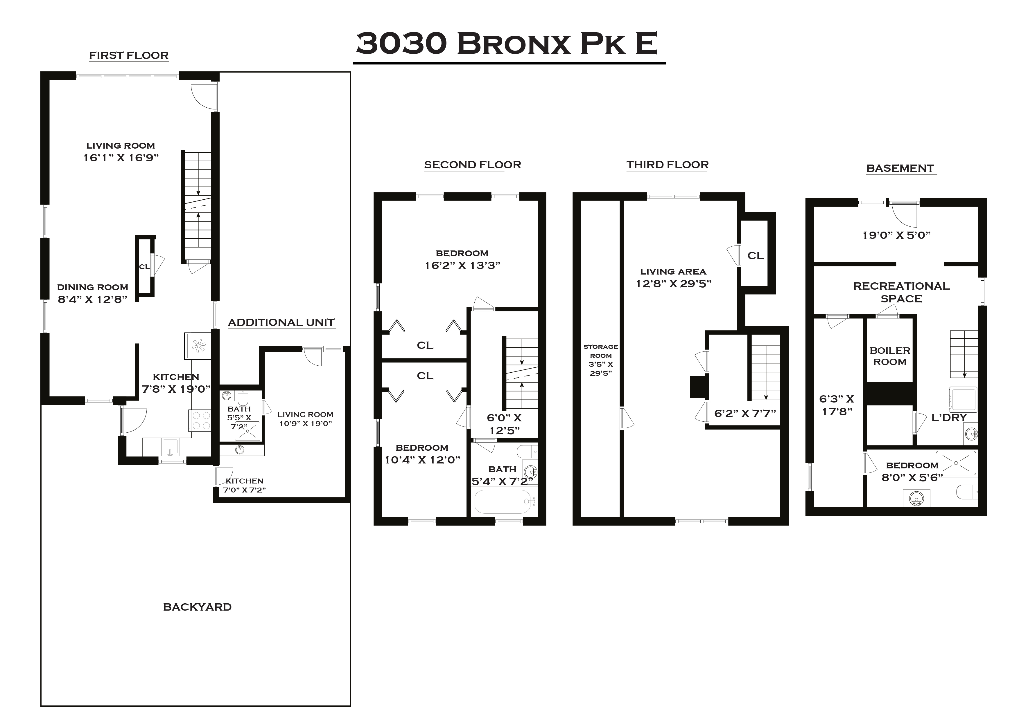 Floorplan for 3030 Bronx Park