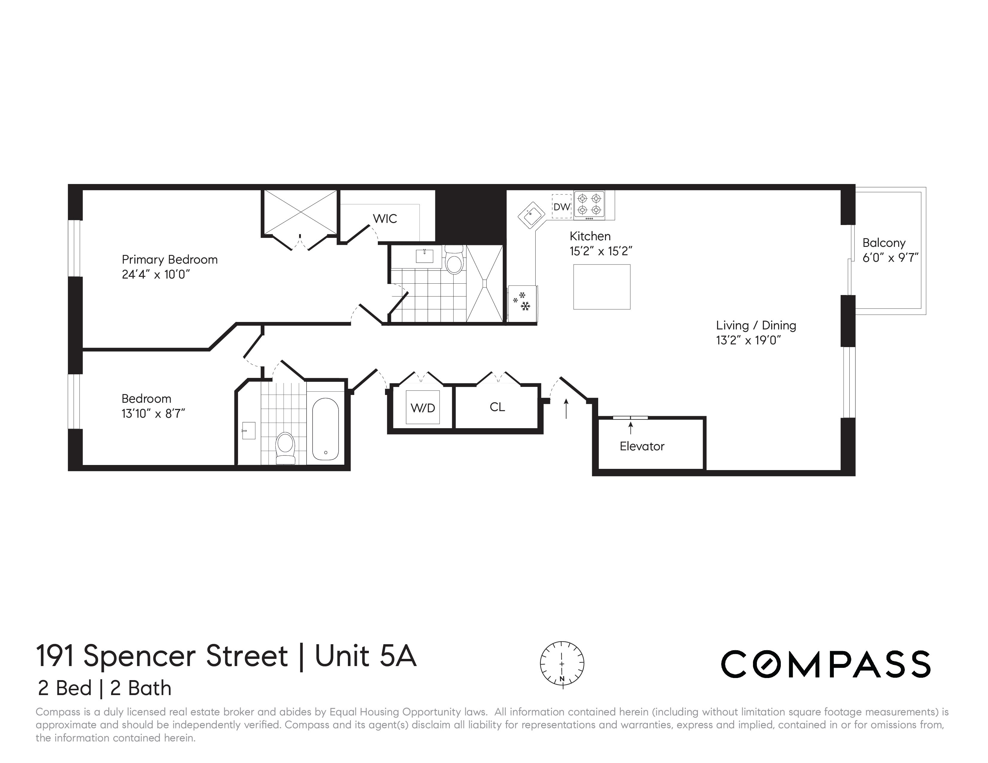 Floorplan for 191 Spencer Street, 5A