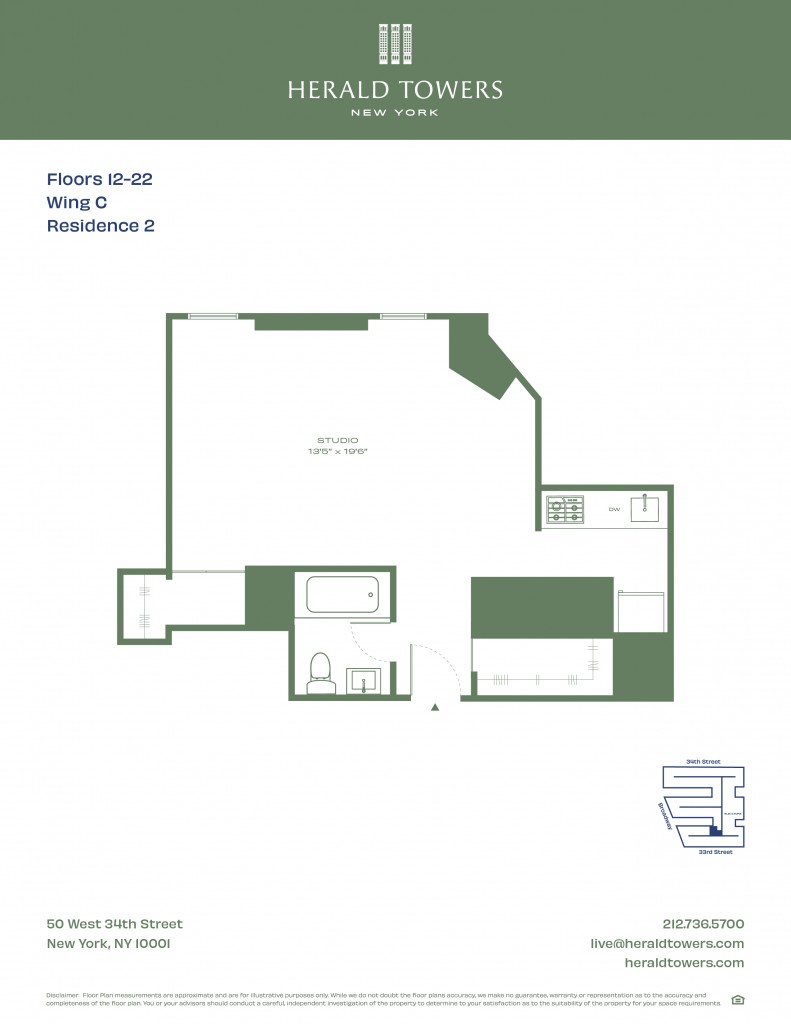 Floorplan for 50 West 34th Street, 14-C02