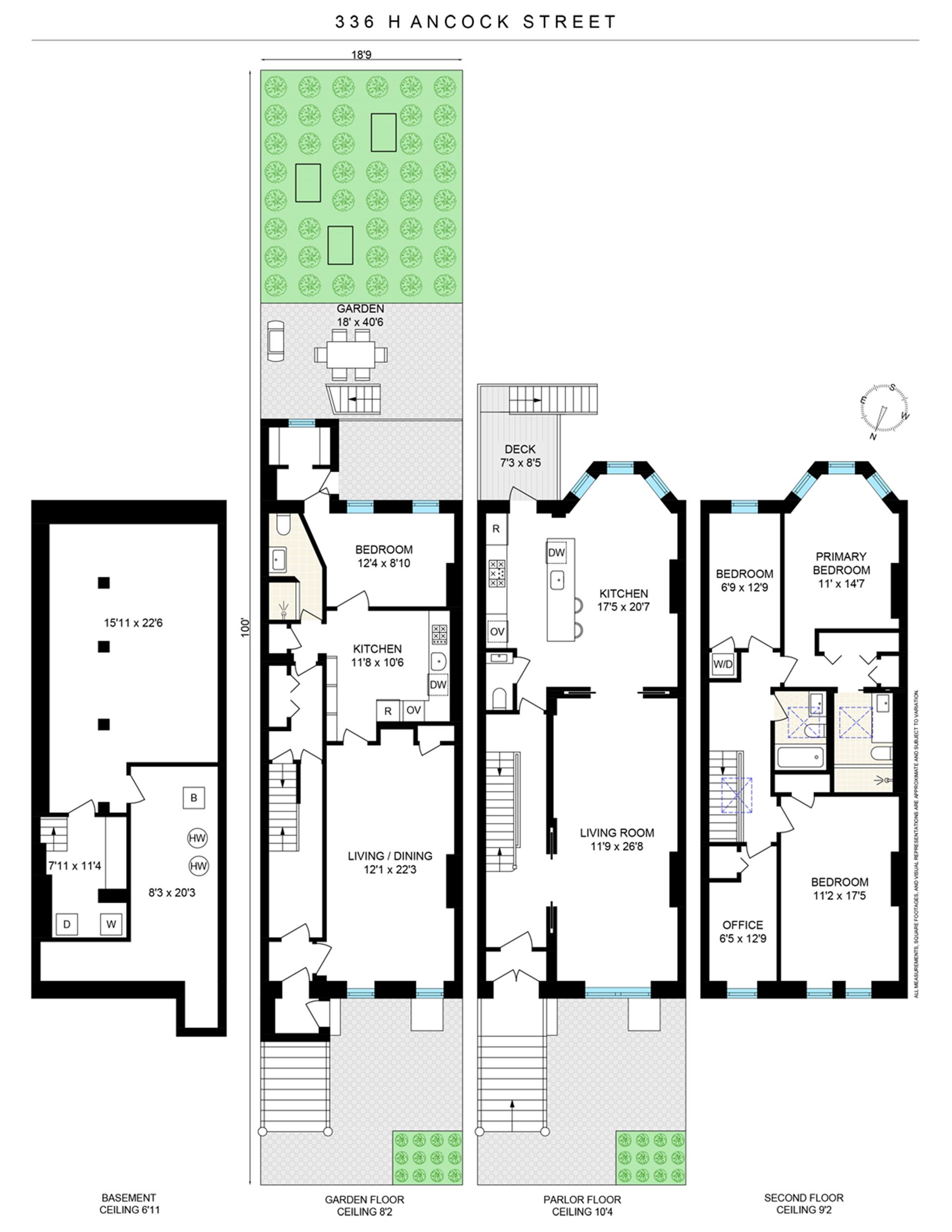 Floorplan for 336 Hancock Street