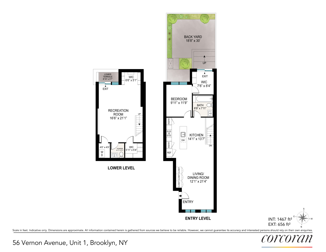 Floorplan for 56 Vernon Avenue, 1