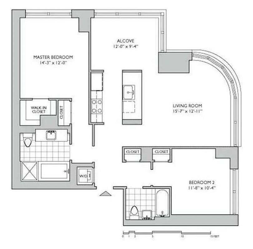 Floorplan for 306 Gold Street, 16-A