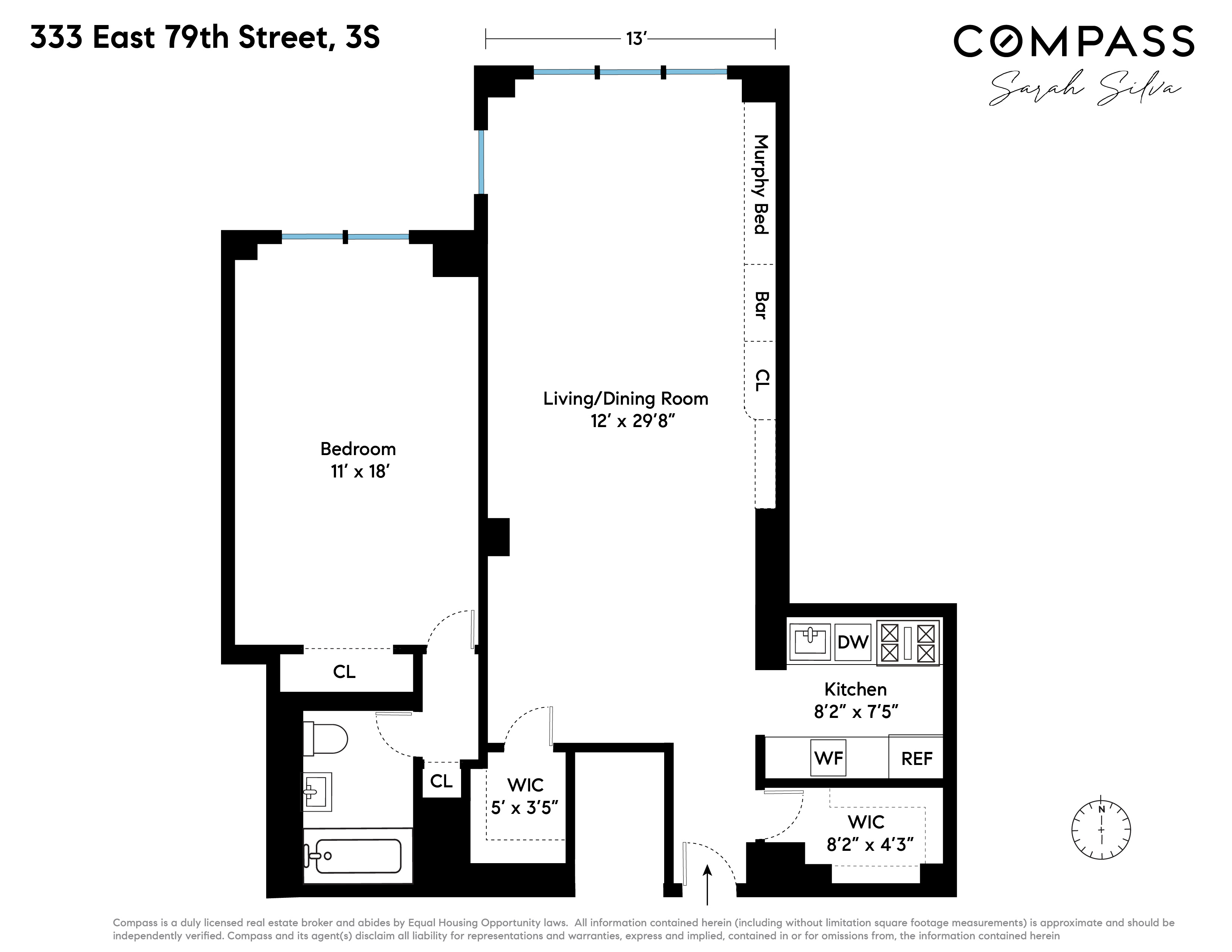 Floorplan for 333 East 79th Street, 3S