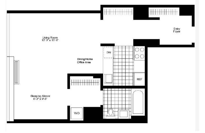 Floorplan for 240 East 86th Street, 12-J