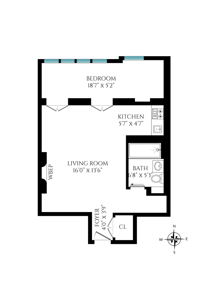 Floorplan for 87 St Marks Place, 1D