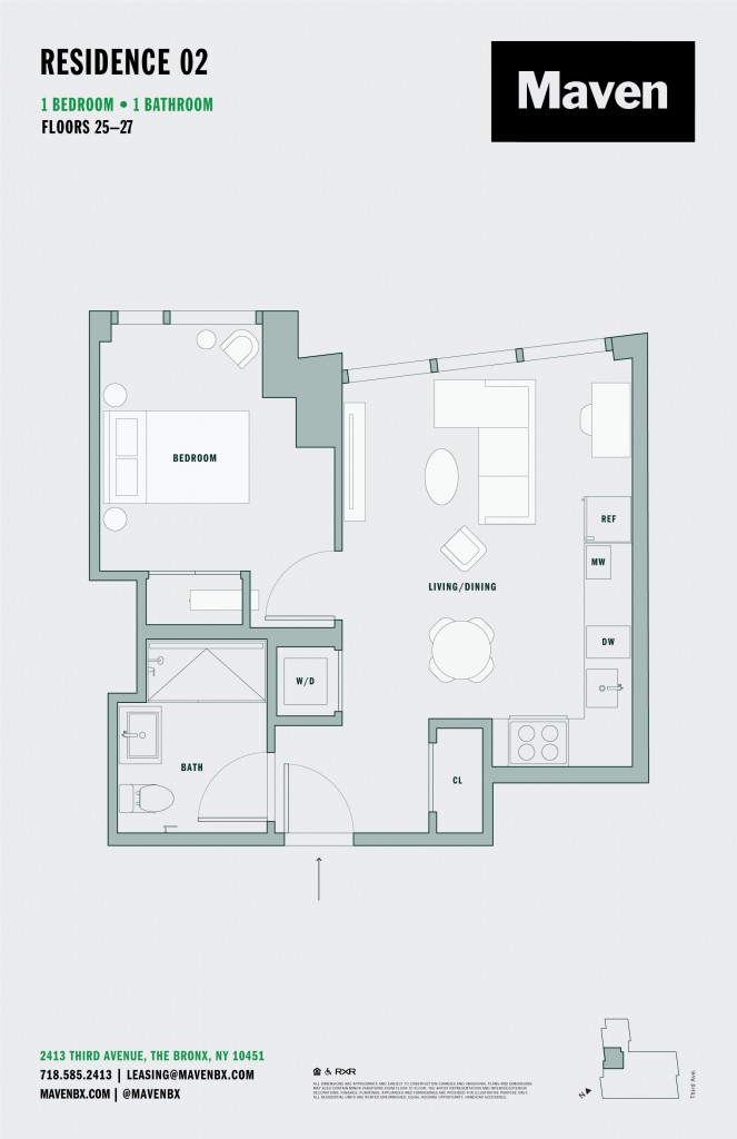 Floorplan for 2413 3rd Avenue, 2502