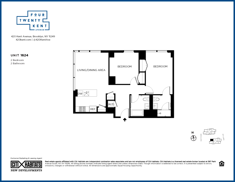 Floorplan for 420 Kent Avenue, 1624