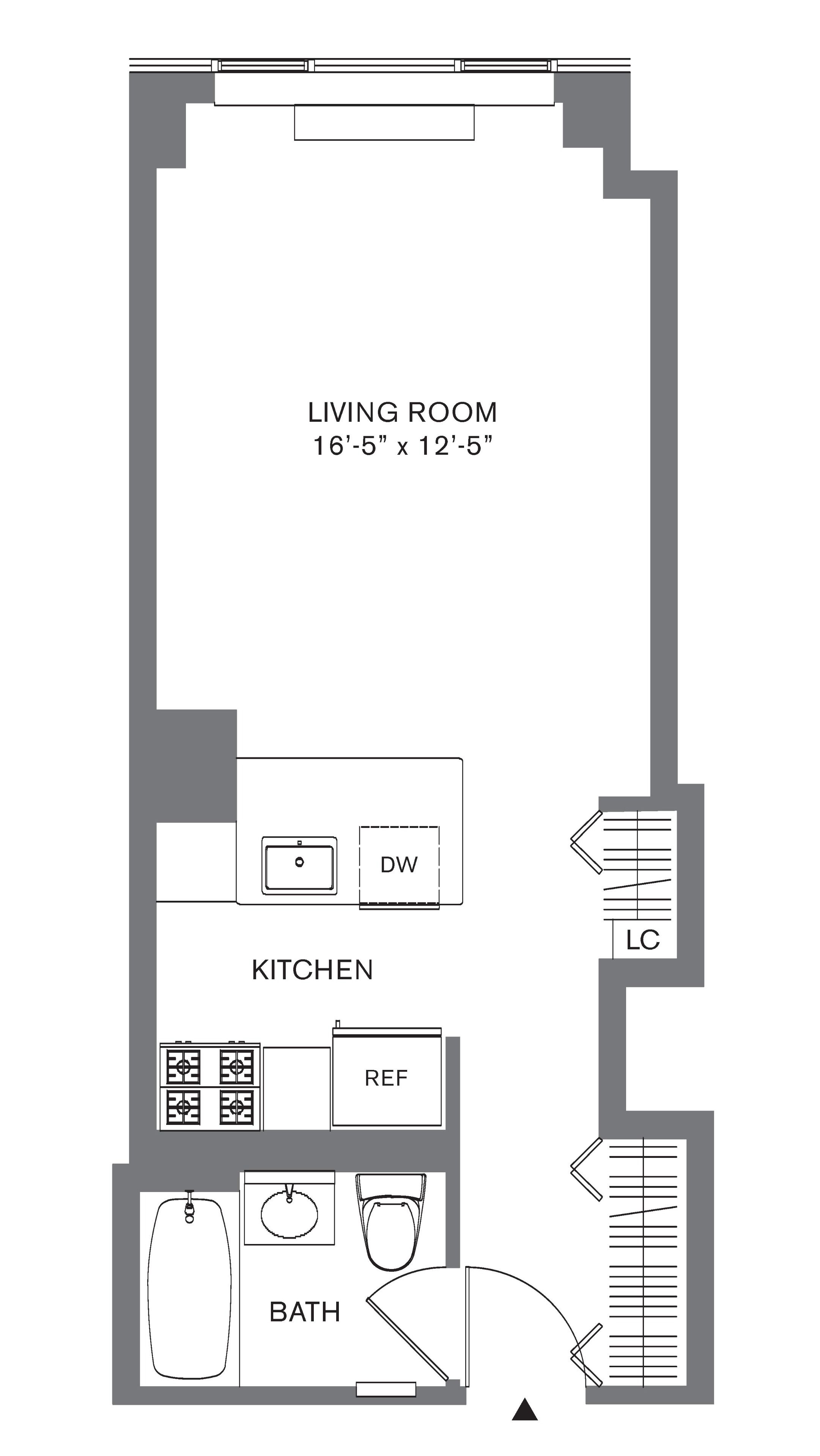 Floorplan for 88 Leonard Street, 1413